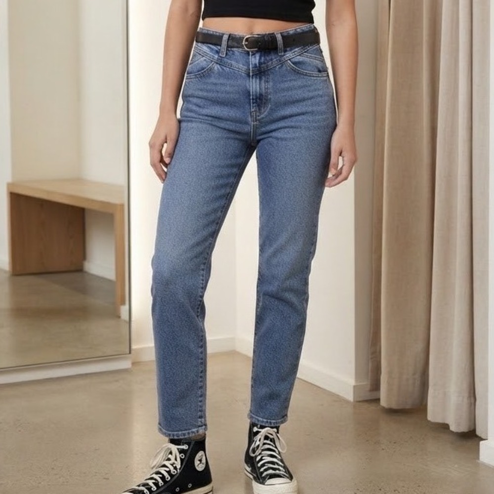 PacSun Mom Jeans Women's‎ 23 Medium Wash High Western Waisted